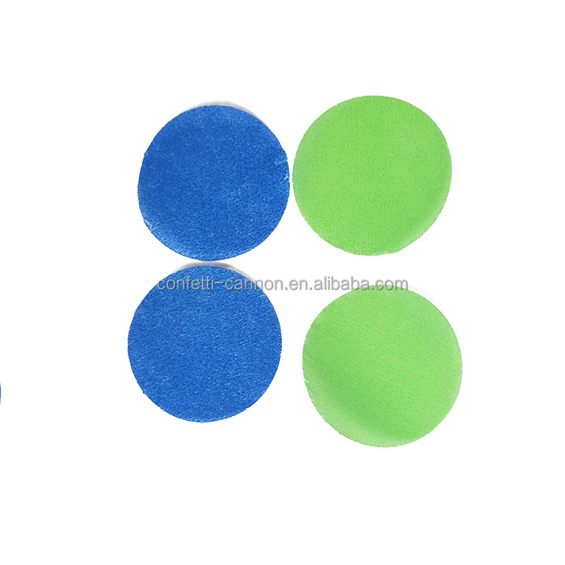 Fluorescent Green Blue confetti paper circle UV paper tissue round neon flameproof confetti