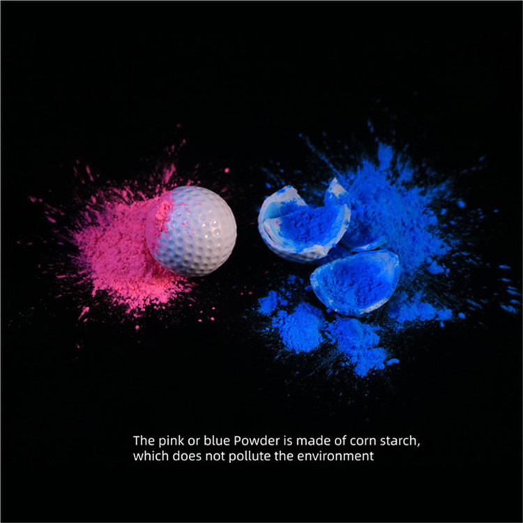 Gender reveal golf balls exploding direct from factory