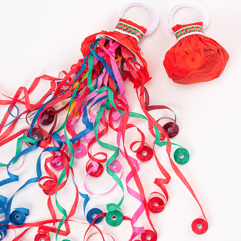 2023 Fireproof Spider Silk Streamer Confetti: Mess-free and Safe Tissue Grenade-shaped Streamer