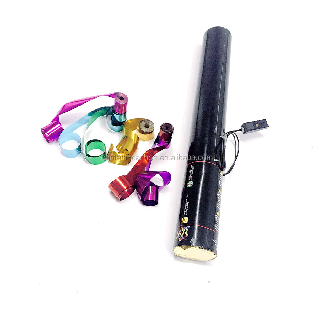 Reasonable price manufacturers compressed air flameproof metallic confetti streamer cannon launcher