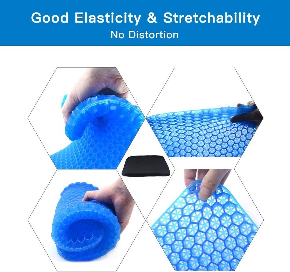 Egg Gel Seat Cushion for Long Sitting Back Sciatica Hip Tailbone Pain Relief TPE Cushion for Office Chair Cars Wheelchair