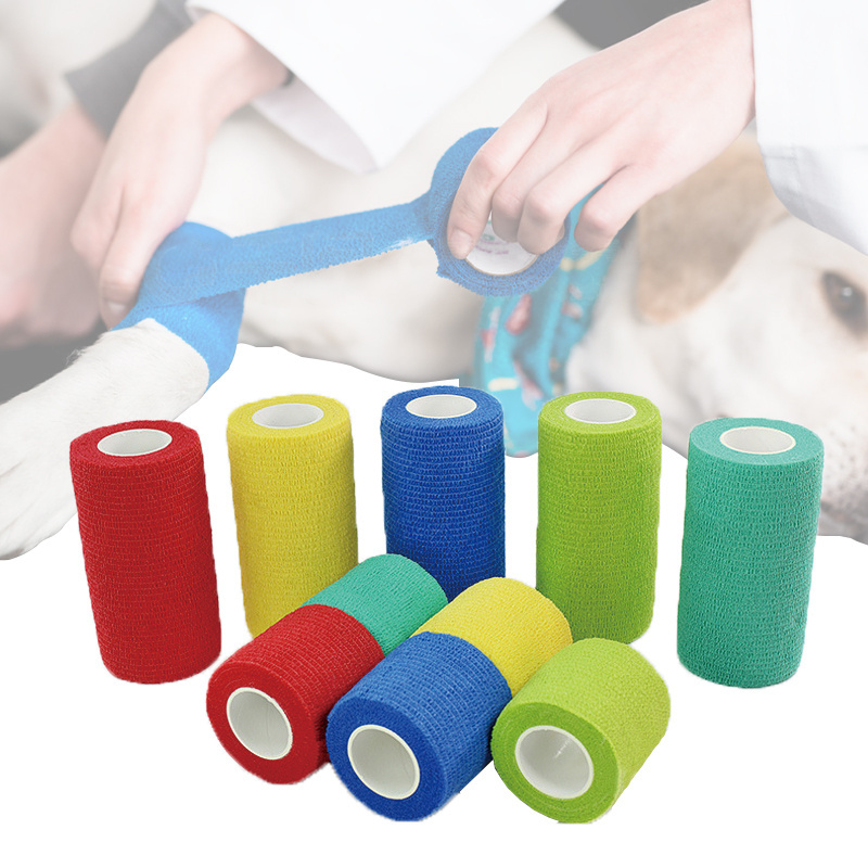 GooDoctor Elastic Hemostatic Gauze Cohesive Self-adhesive Medical Pet Bandage