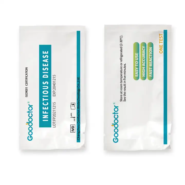 GooDoctor high quality hiv 1 2 hcv hbsag test HBsAg/HCV/HIV/Syphilis 4 in 1 rapid test kit