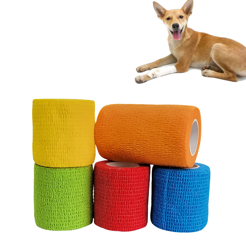 GooDoctor Elastic Hemostatic Gauze Cohesive Self-adhesive Medical Pet Bandage