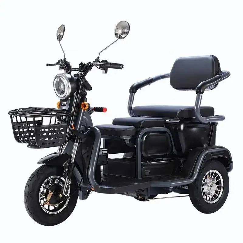 Lithium Battery Three Wheel Bike Electric Tricycle 3 Wheel Handicapped Electric Mobility Scooter for Old or Disabled Person