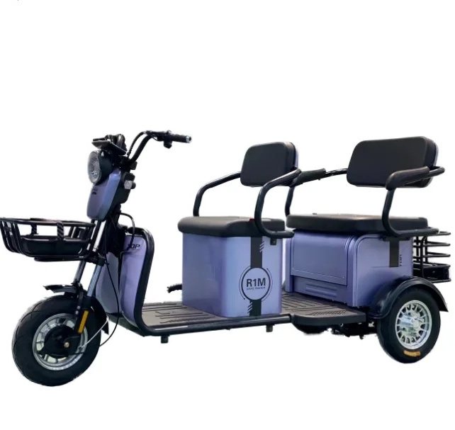 2024 green-life electric tricycle conversion kits 3 Wheel electric tricycle with passenger seat basket from China