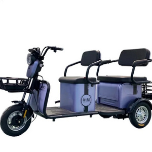 2024 green-life electric tricycle conversion kits 3 Wheel electric tricycle with passenger seat basket from China