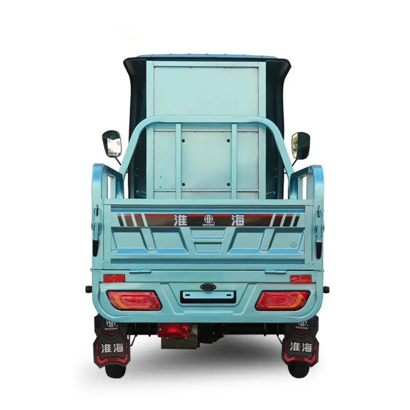 Semi-closed hauling semi-top load Electric motorcycle cargo three-wheeled car electric tricycle