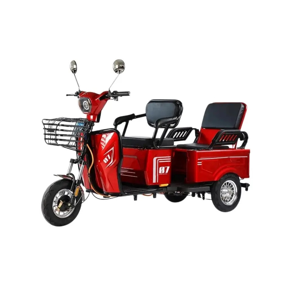 Large Three Wheel Electric Vehicle Electric Tricycle CE 48V 4 Wheel Electric Bike Tricycles 3 Wheel 400cc Electric Trike 4kw 14