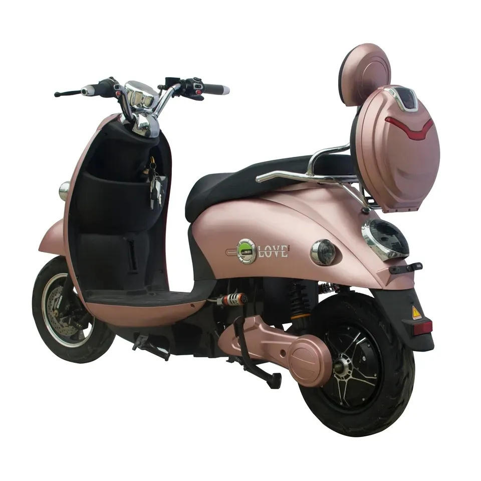 800W Retro Electric Gasoline Motorcycle Factory Supply Electric Scooter 60V 3 Wheel Enclosed Electric Trike Eec Open Passenger