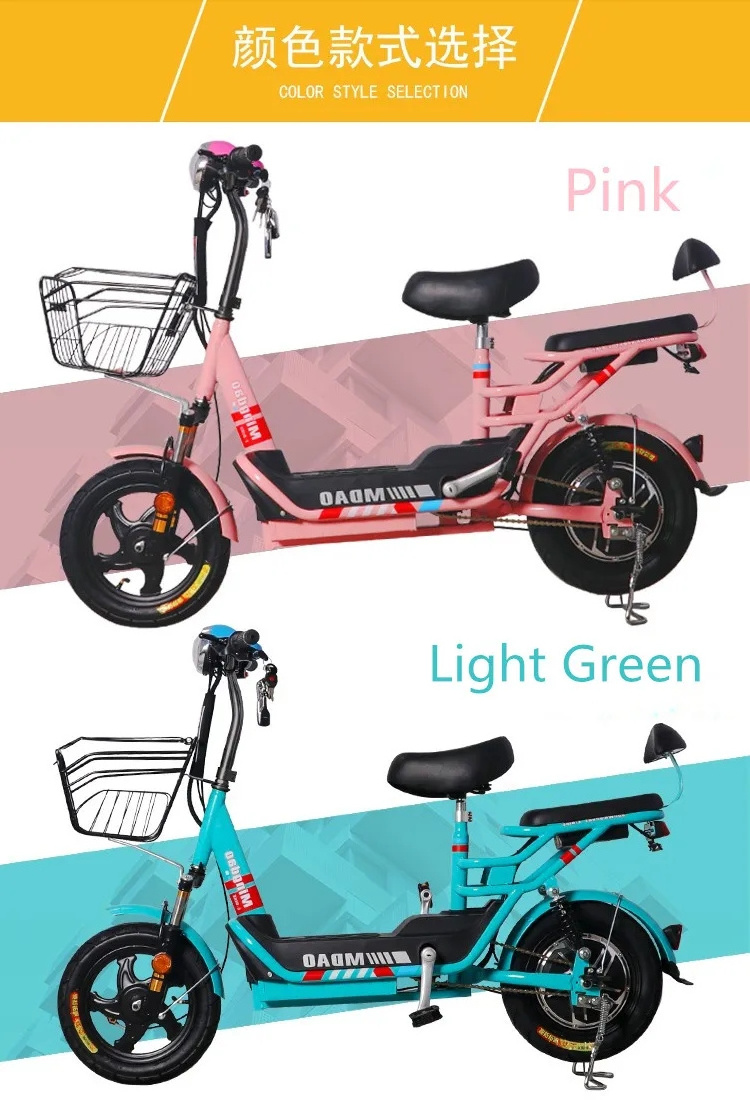 fashionable ckd 48V 350W electric bike scooters 12Ah electric city bicycle 30Km/h e bikes for adults electrical bike