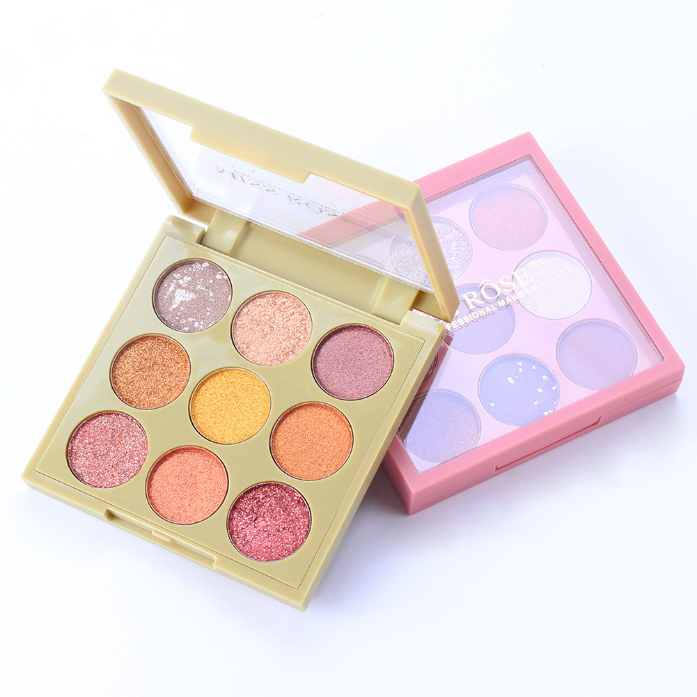 miss rose hot sale 9 color vegan oem eyeshadow palette de contornos and eye shadows complete ombre eyeshadow palette bulk