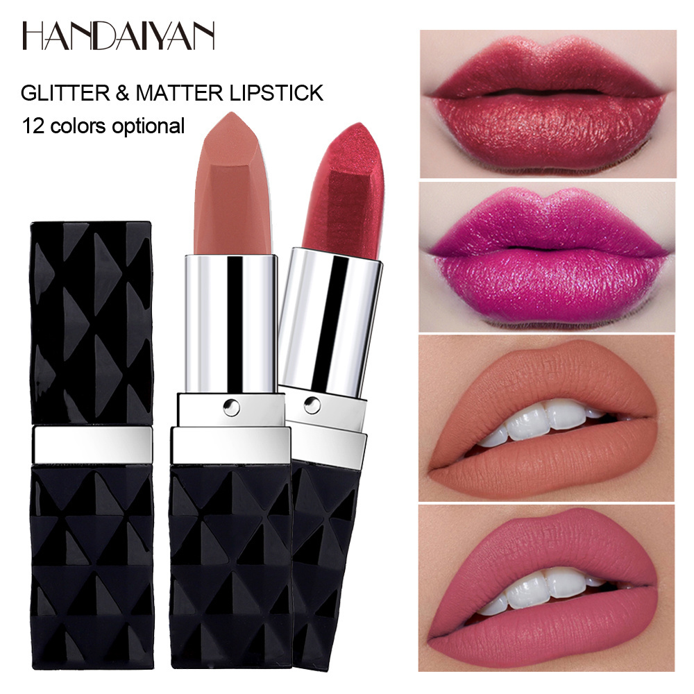 handaiyan lipgloss tubes 2023 red lipstick high quality personalize mist waterproof non-stick cup matte lipstick