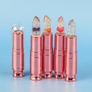 korean lipstick new trend chinese style halal lipstick cosmetics glossy transparent lipstick with flowers