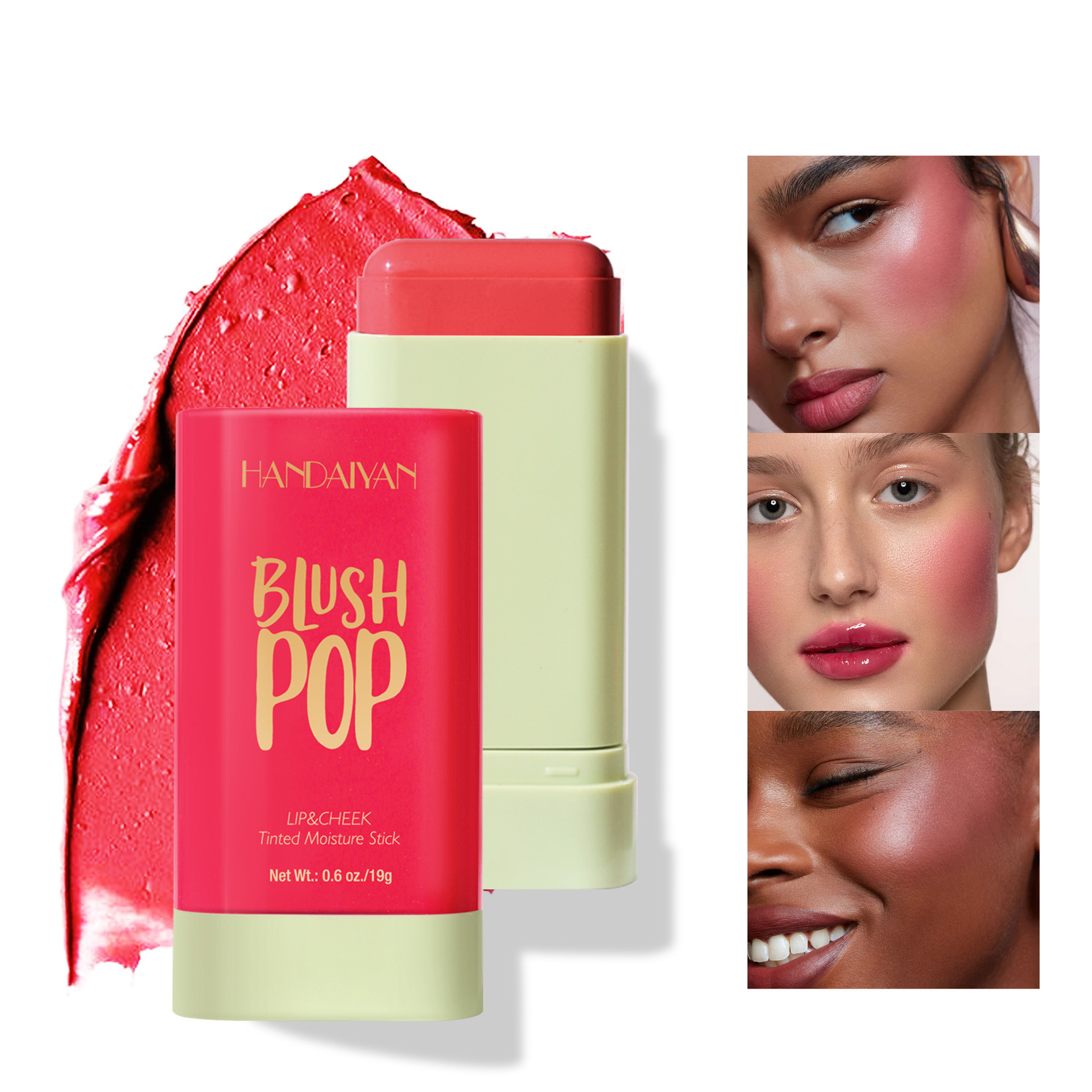 High Quality Cosmetics Blusher Makeup Blush and Cheek High Pigment Vegan Cream Waterproof Long Lasting Blush Stick