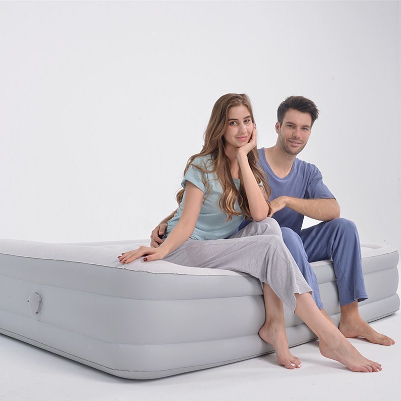 Luxury Electric Airbed Flocked bed single double With Built In Pump Fast Inflation Camping Carry Bag Inflatable Air Bed