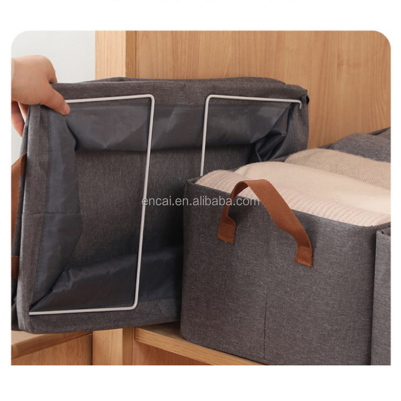 Clothing Storage Bins Closet Bin with Handles Foldable Storage Baskets Fabric Containers Storage Boxes for Organizing Shelves