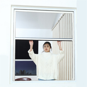 Good Quality Roll Up PVC window mesh screen water proof retractable fly screens windows mosquito net