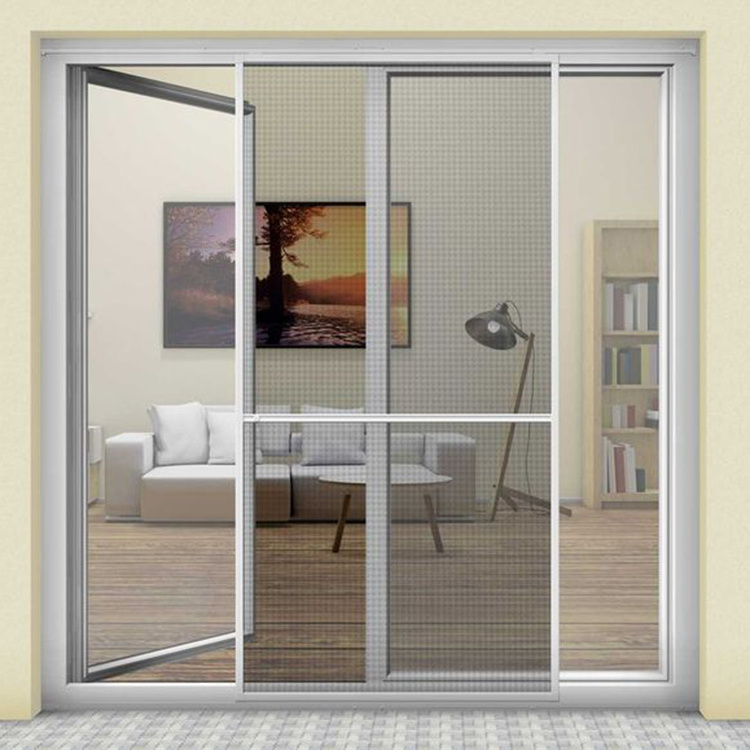 Hight Quality Aluminum Frame Screen Doors Patio Insect Sliding Fly Screen Door