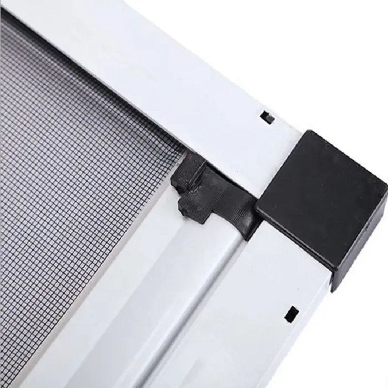 New PVC Automatic open mosquito proof roller screen window screen kits casement windows with screens