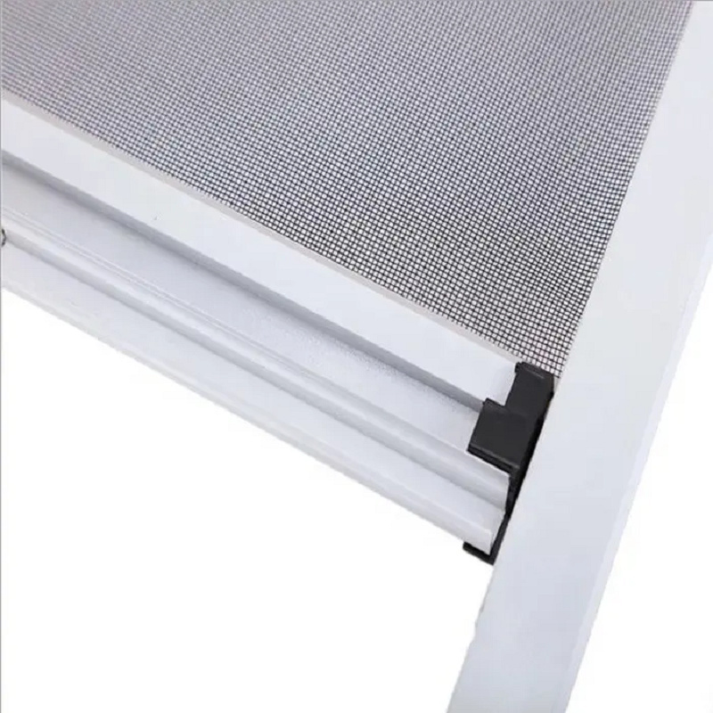 New PVC Automatic open mosquito proof roller screen window screen kits casement windows with screens