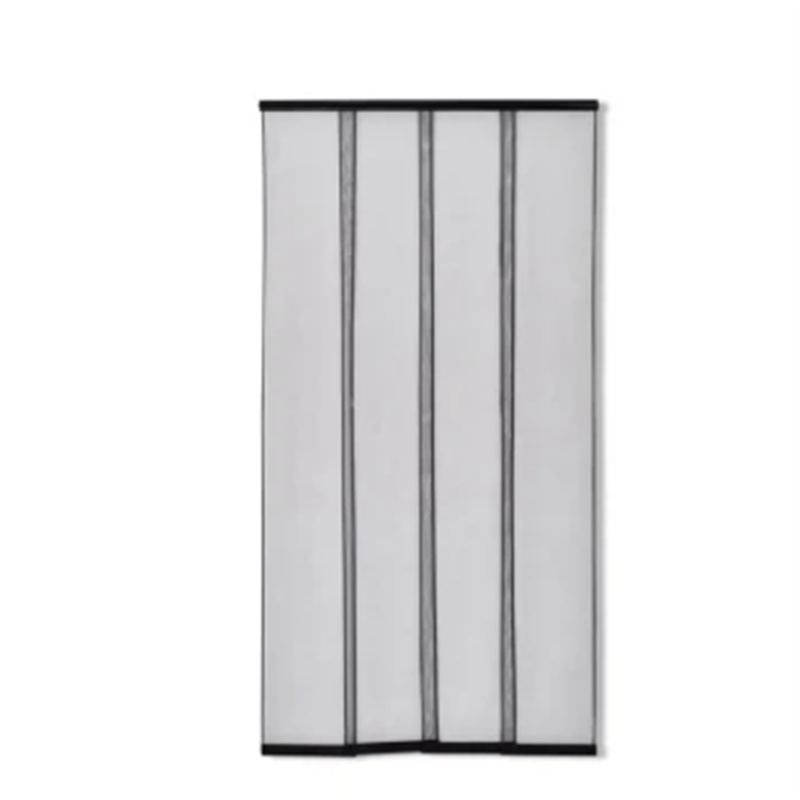 Summer Anti Mosquito Door Curtain Four Overlapping Fiberglass Strips Easy to install