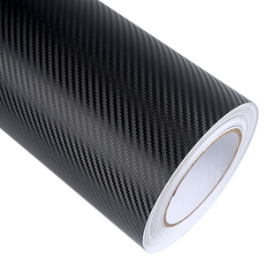 1.52*30m black car vinyl wrap protection film 3d carbon fiber sticker