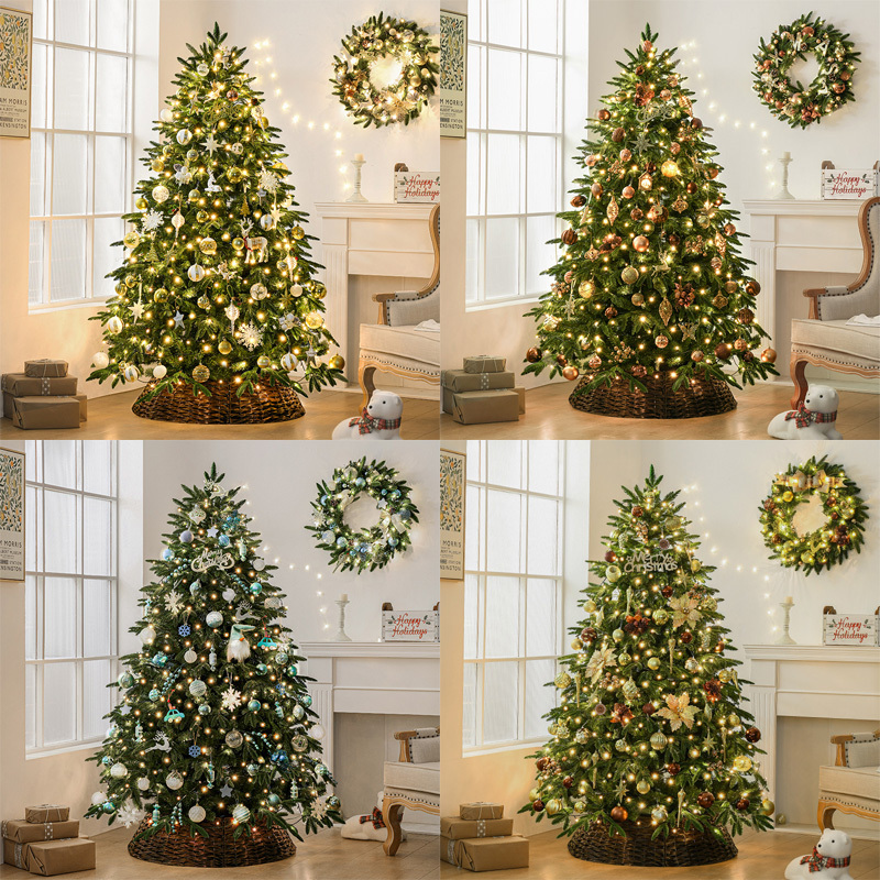 Wholesale High Quality Custom Christmas Ornaments Ball decoration Artificial Led Light Christmas Tree Arbol De Navidad