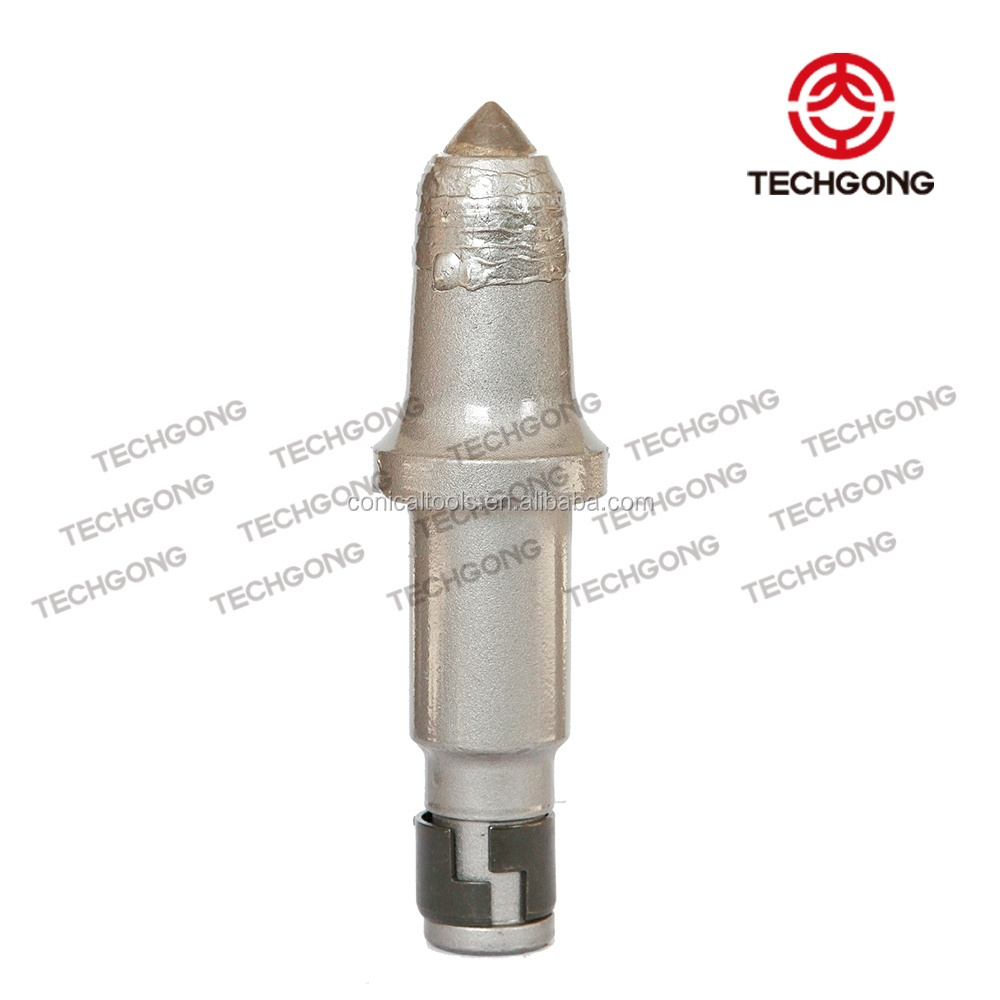 Conical pick tools tungsten carbide tip trench foundation piling rig auger drilling bullet bits