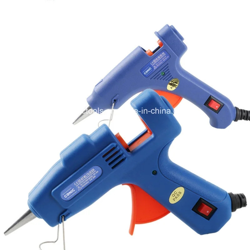 Manufacturer Supply 20w Blister Packing Hot Melt Glue Gun Electric Hot Glue Gun Accessory Toys Glue Gun