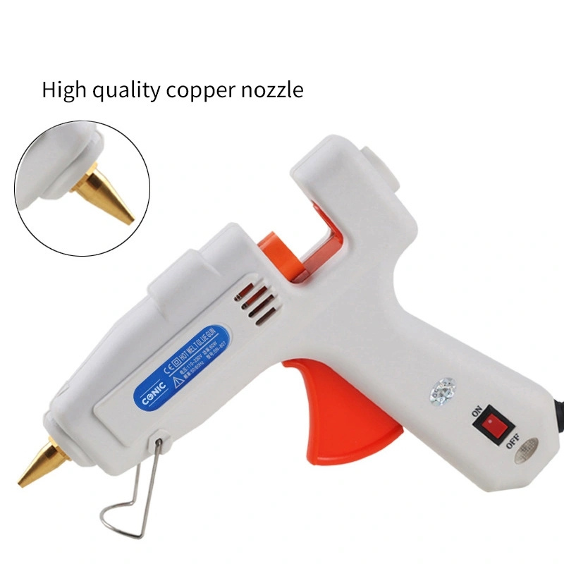 Factory Wholesale 60w Blister Packing Electric Hot Glue Gun Copper Nozzle Hot Melt Glue Gun with Sticks