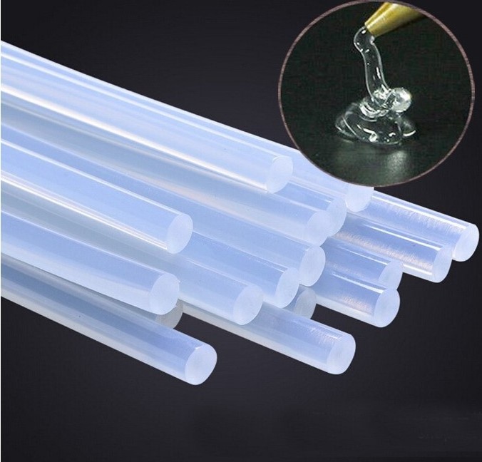 Factory Direct 11X200mm Crystal Clear Eva Transparent Hot Melt Glue Sticks for DIY Crafts