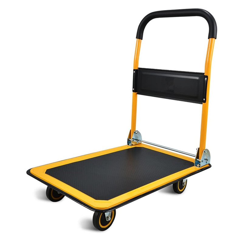 360 Degree Swivel Wheels Push Pull Cart Dolly Foldable Aluminum Moving Platform Hand Truck