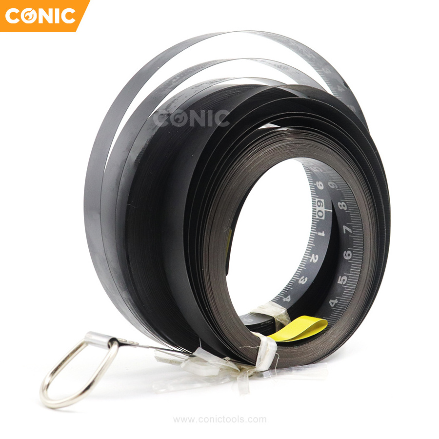 10m 20m 30m Oil Gauge Long Measuring Tape Black Oxide Coating Sounding Tape Measure For Oil Tank