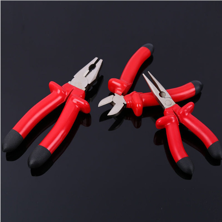 Factory Outlet 1000V Long Nose Needle Diagonal Cutting Combination pliers Insulating pliers for Electrician