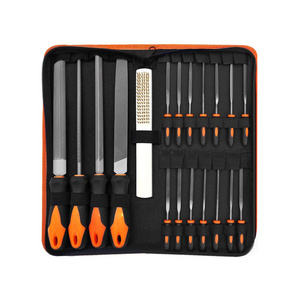 File Set 19pcs, Hand Metal File, T12 Drop Forged Alloy Steel File Set with Carry Case, File tools for wood metalwork, Precision