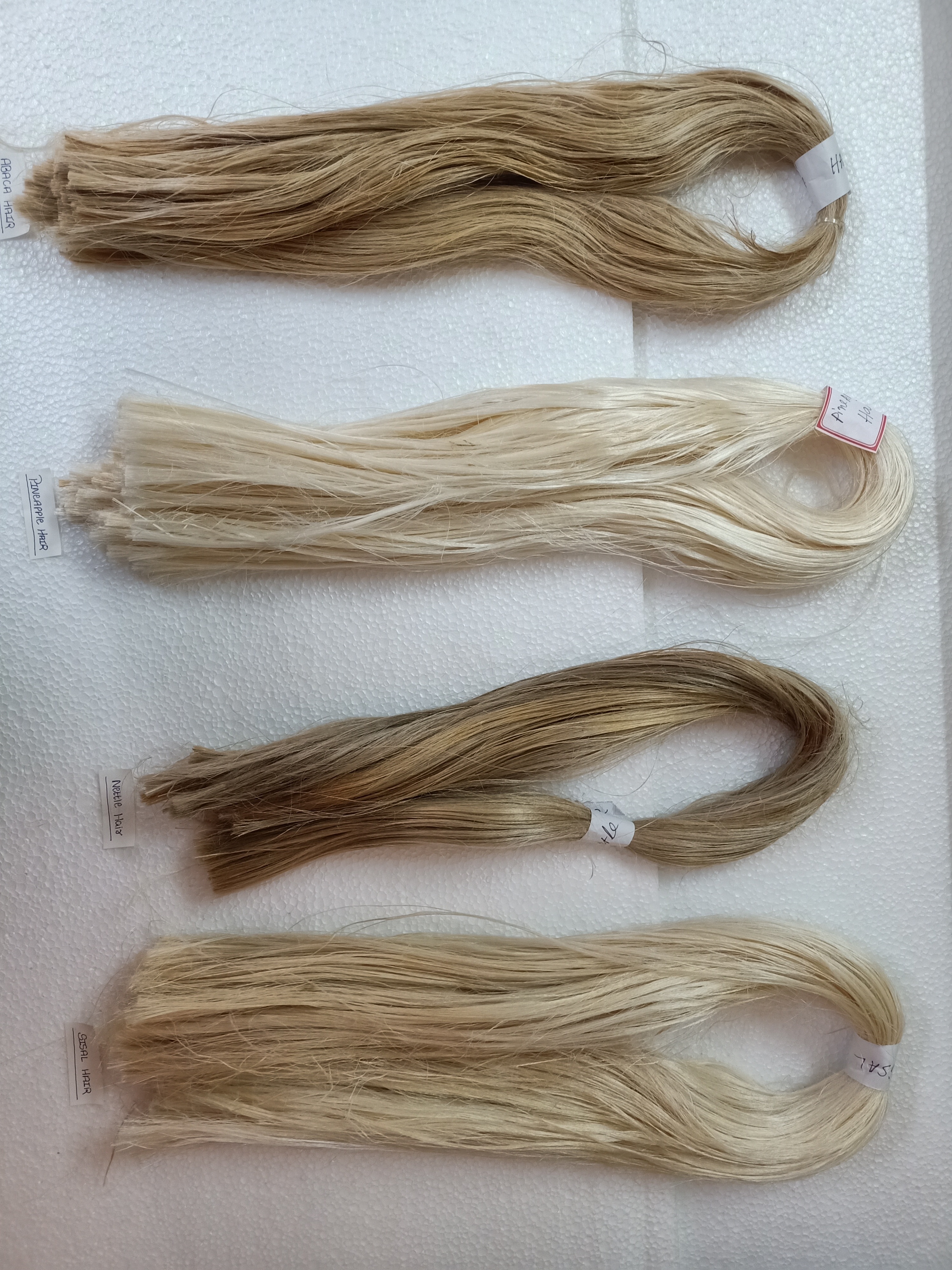 natural sisal, abaca ,nettle and hemp hair fiber ideal for hair extension ,hair braids and dreadlock manufacturers