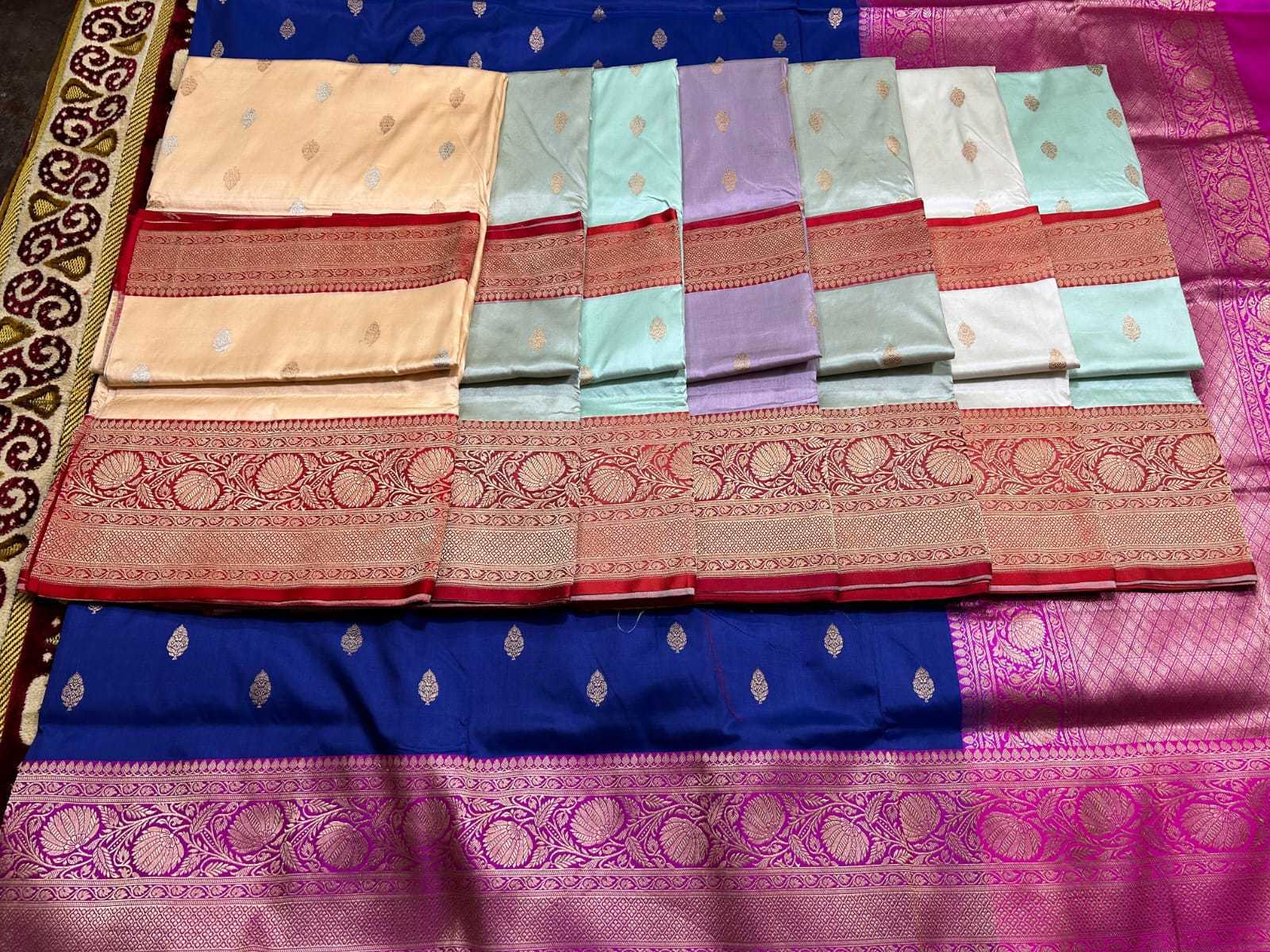 custom made brocade silk fabrics in custom made colors ideal for saree and Indian product  suppliers