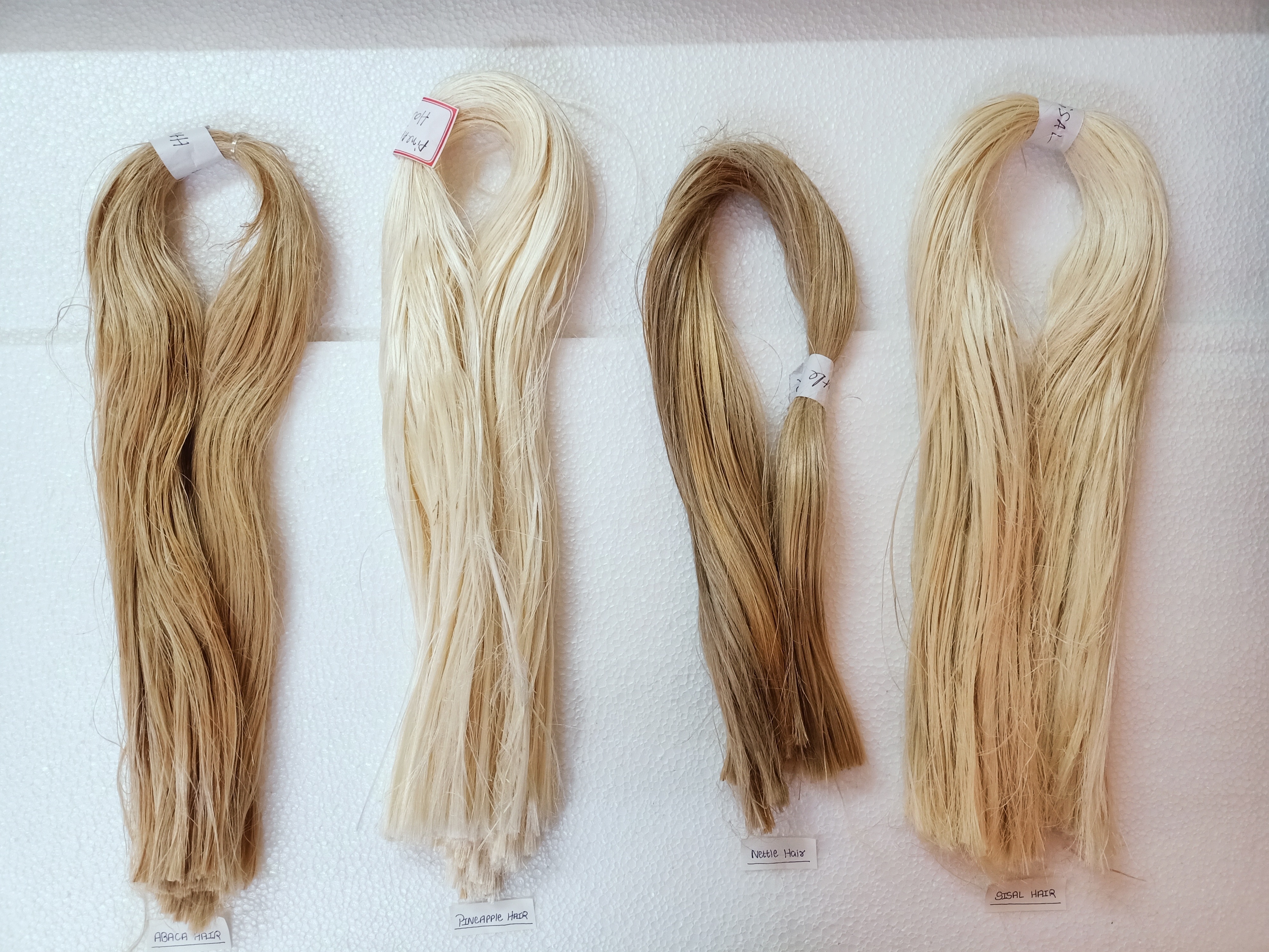 natural sisal, abaca ,nettle and hemp hair fiber ideal for hair extension ,hair braids and dreadlock manufacturers