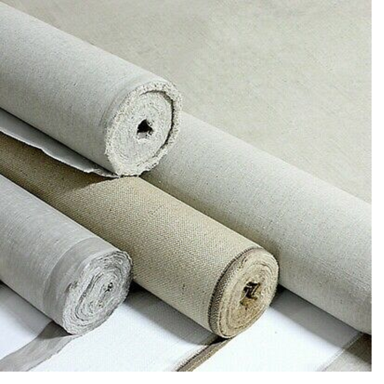 cotton canvas fabric suitable for drawing and painting available in roll form