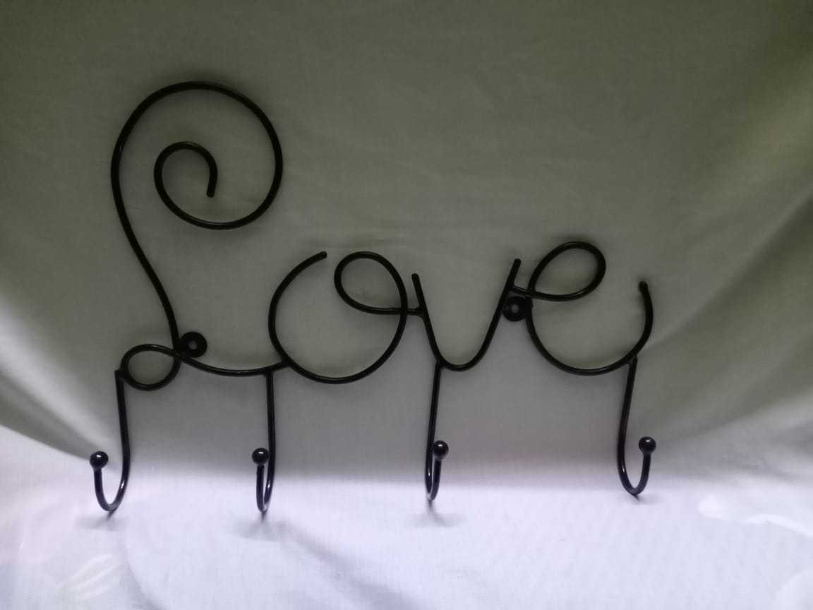 custom made love theme metal door and coat hangers suitable for home decoration stores and interior designers