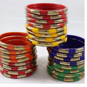 custom made glass bangles in assorted colors suitable for jewelry stores