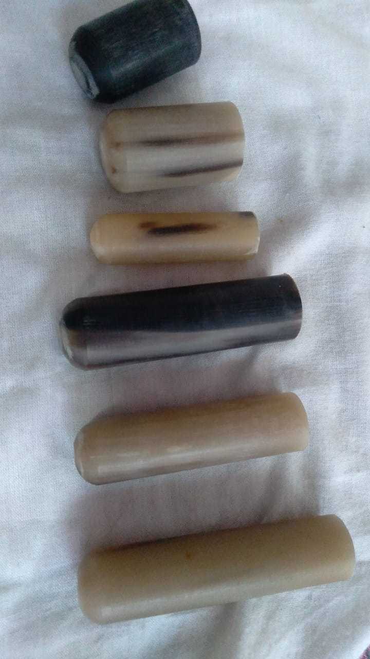 natural buffalo horn rolls and buffalo horn handles ideal for furniture manufacturers and suitable for resale from size  2 inch