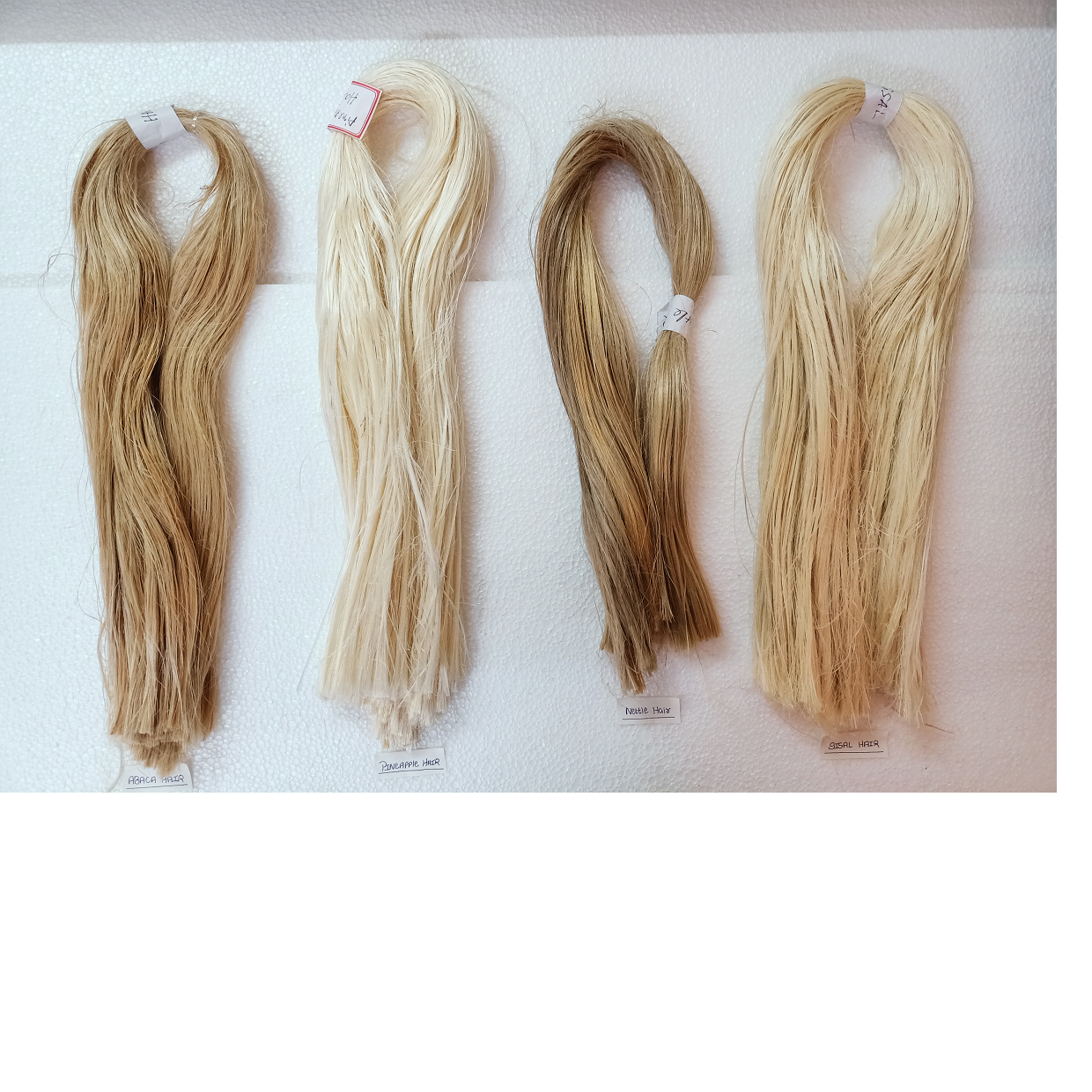 natural sisal, abaca ,nettle and hemp hair fiber ideal for hair extension ,hair braids and dreadlock manufacturers