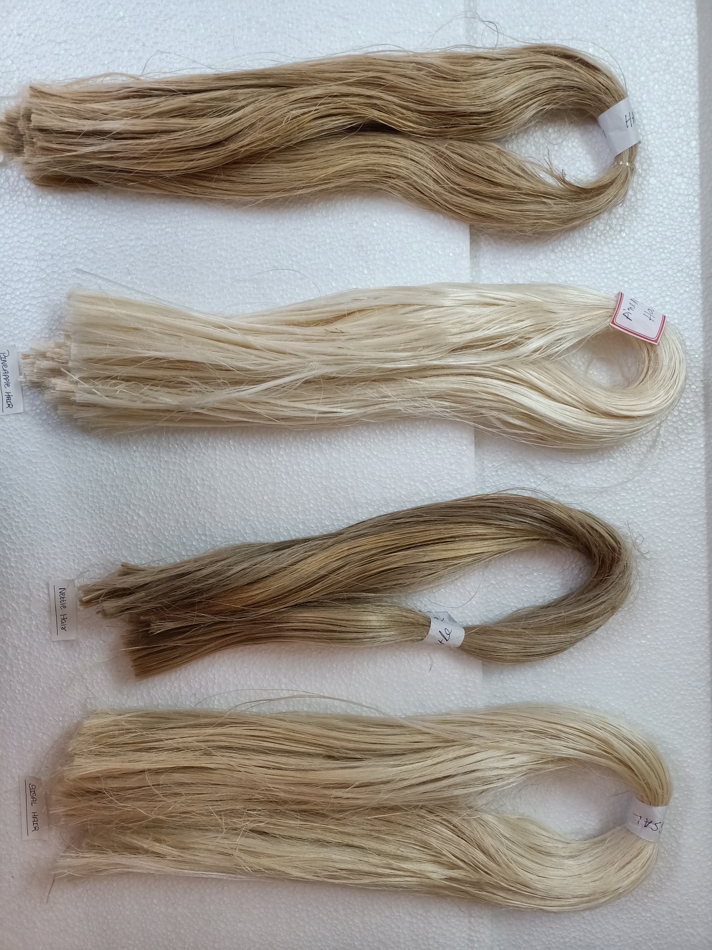 natural sisal, abaca ,nettle and hemp hair fiber ideal for hair extension ,hair braids and dreadlock manufacturers