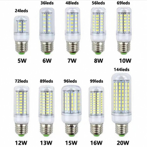 LED Corn Lamp 12V 85V-265V Candle Energy Saving Bulb Light E27 G9 E14 B22 E12 GU10 5 6 7 8 10 12 15 16 20W 80 ABS LED 5736 SMD