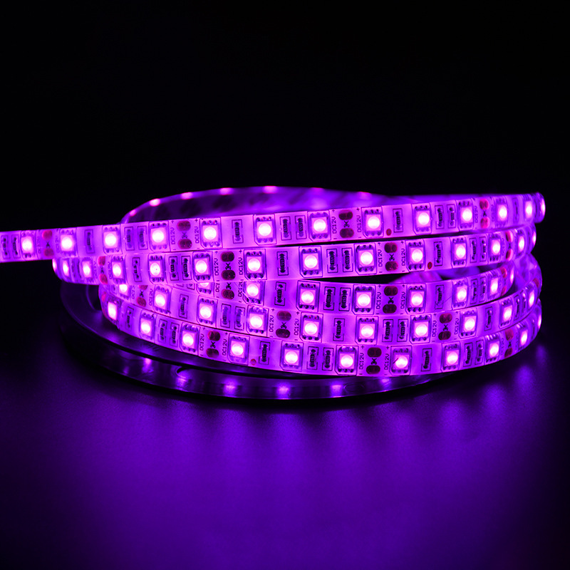 Cove Lighting LED Strip SMD2835 Led Tape Light DC5V/12V/24V Germicidal Purple WS2812B 395nm Aluminum DC 12V Luces Led COB 800 85