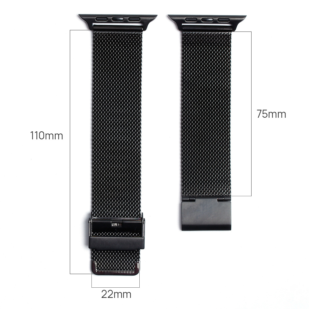 20mm 22mm Stainless Steel Mesh Watch Strap Bands for iwatch