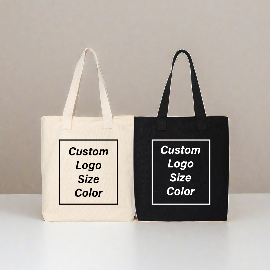 Foldable Eco-Friendly Choice 12oz Custom 100% Cotton Canvas Recycled Bag Shipping Bags Woman Large Canvas Tote Bags