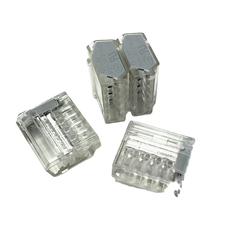 Transparent 5 Pin Electrical Quick Connector For use in Junction box